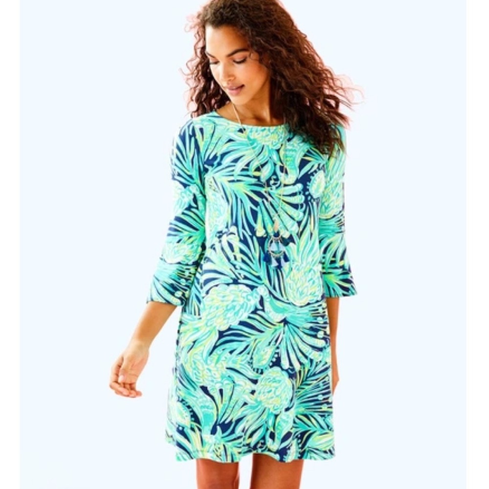 NEW Lilly Pulitzer Ophelia Swing Dress in Party Like a Flock Star Sz XXS